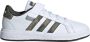 Adidas Sportswear Grand Court 2.0 EL sneakers wit olijfgroen donkergroen Imitatieleer 36 2 3 - Thumbnail 2