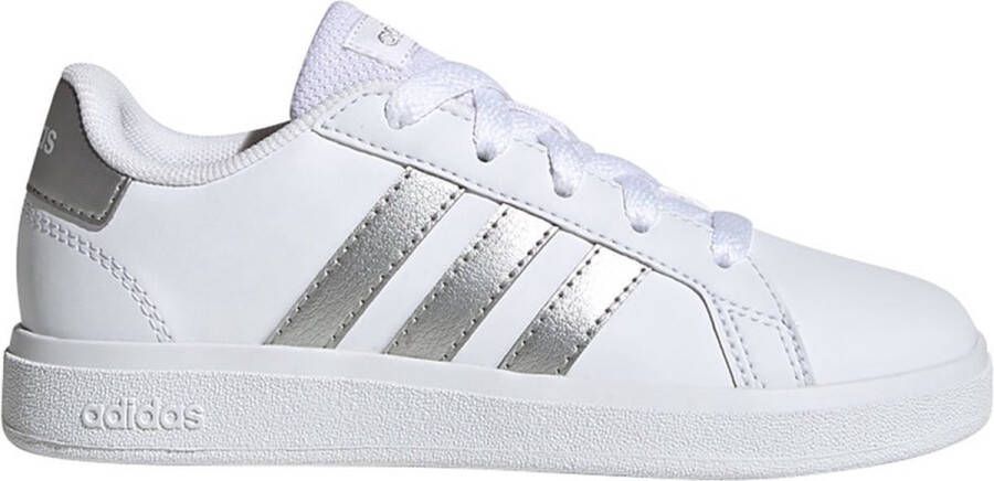Adidas Sportswear Grand Court 2.0 sneakers wit zilver Imitatieleer 28 1 2