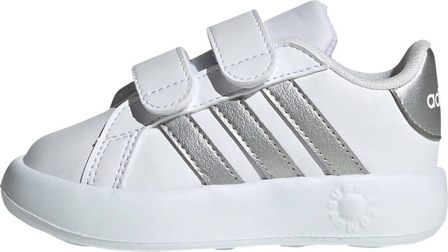 Adidas Sportswear Grand Court 2.0 sneakers wit matzilver Imitatieleer 19