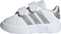 Adidas Sportswear Grand Court 2.0 sneakers wit matzilver Imitatieleer 20 - Thumbnail 1