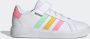 Adidas Sportswear Grand Court Lifestyle Court Elastic Lace and Top Strap Schoenen Kinderen Wit - Thumbnail 1