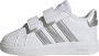 Adidas Sportswear Grand Court 2.0 sneakers wit matzilver Imitatieleer 25 - Thumbnail 1
