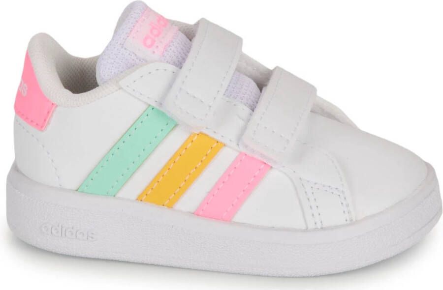 Adidas Sportswear Grand Court 2.0 sneakers wit matzilver Imitatieleer 19
