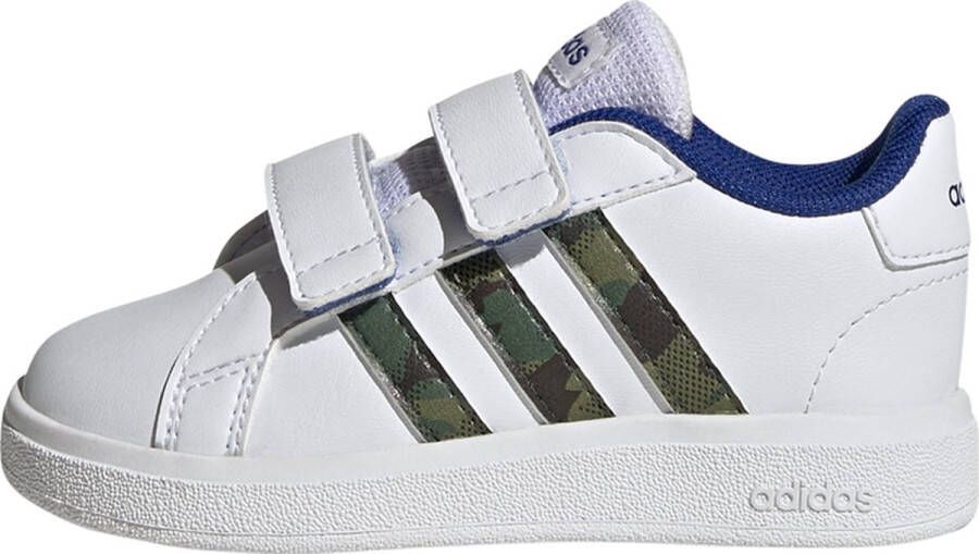 Adidas Sportswear Grand Court 2.0 sneakers wit zwart oranje Imitatieleer 26