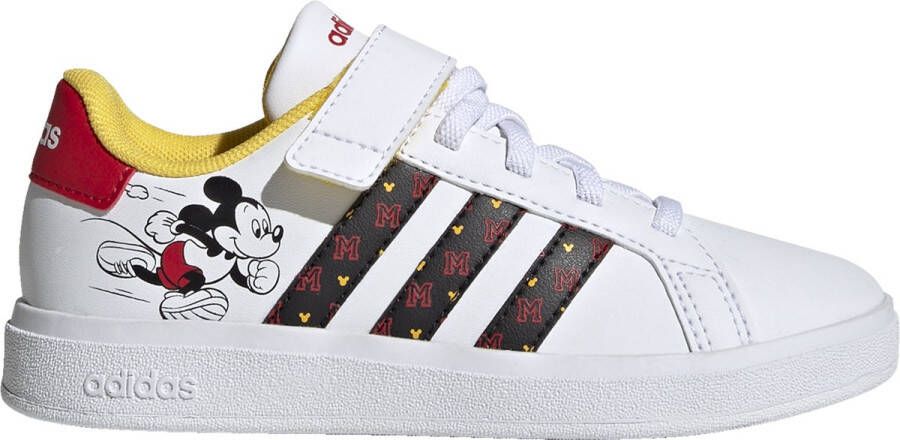 Adidas Sportswear x Disney Grand Court Mickey Lifestyle Court Schoenen met Klittenband Kinderen Wit