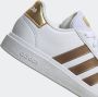 Adidas Sportswear Grand Court 2.0 sneakers wit matgoud Imitatieleer 39 1 3 - Thumbnail 8
