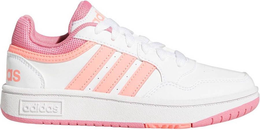 Adidas Sportswear Hoops 3.0 Sneakers Kid Ftwr White Rose Tone Acid Red Kinderen