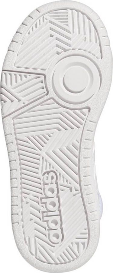 Adidas Originals Hoops 3.0 sneakers wit zwart Jongens Meisjes Imitatieleer 36 2 3