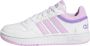 Adidas Sportswear Hoops sneakers wit lila Jongens Meisjes Imitatieleer 37 1 3 - Thumbnail 2