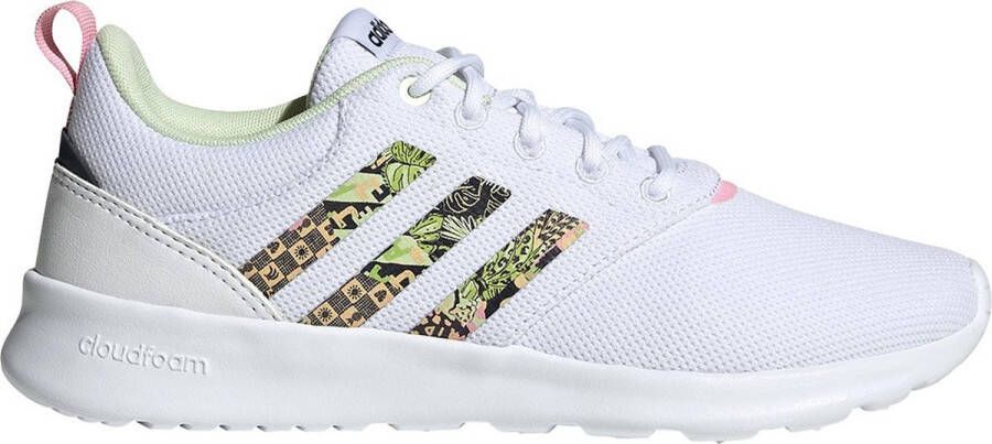 Adidas SPORTSWEAR QT Racer 2.0 Sneakers Dames Ftwr White Light Pink Almost Lime