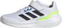 Adidas Sportswear RunFalcon 3.0 Schoenen met Elastische Veters en Klittenband Kinderen Wit - Thumbnail 1