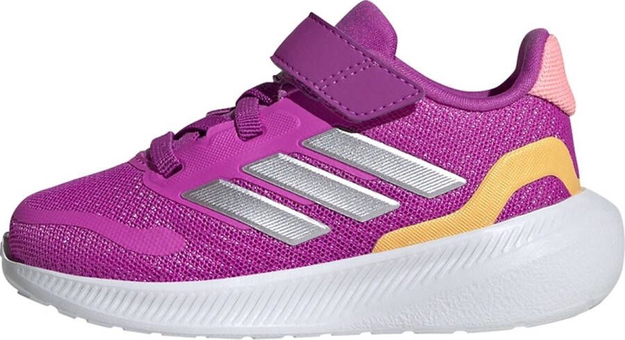 Adidas Sportswear Runfalcon 5 sneakers fuchsia zilver metallic Roze Jongens Meisjes Mesh 19