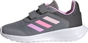 Adidas tensaur run 2.0 cf hardloopschoenen grijs roze kinderen