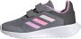 Adidas tensaur run 2.0 cf hardloopschoenen grijs roze kinderen - Thumbnail 1