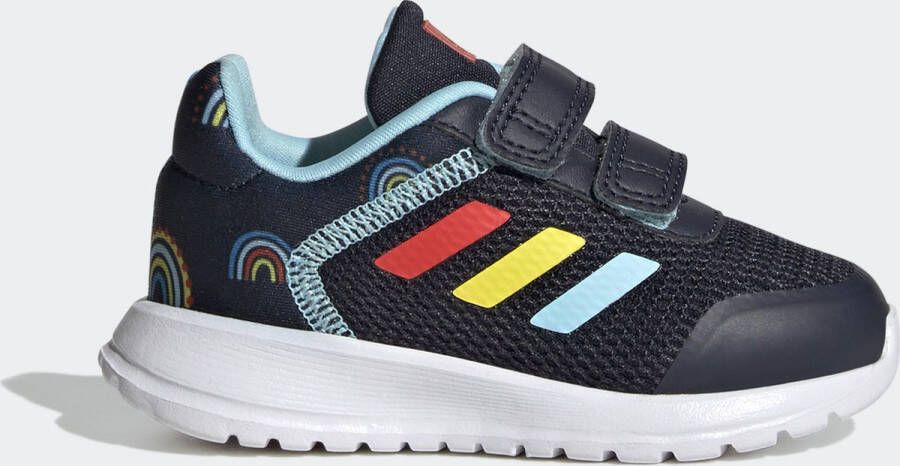 adidas Sportswear Tensaur Run Sport Running Schoenen met Dubbel Klittenband Kinderen Blauw