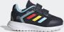 Adidas Sportswear Tensaur Run Sport Running Schoenen met Dubbel Klittenband Kinderen Blauw - Thumbnail 1