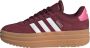 Adidas Sportswear VL Court Bold suède sneakers donkerrood wit Suede 38 2 3 - Thumbnail 2