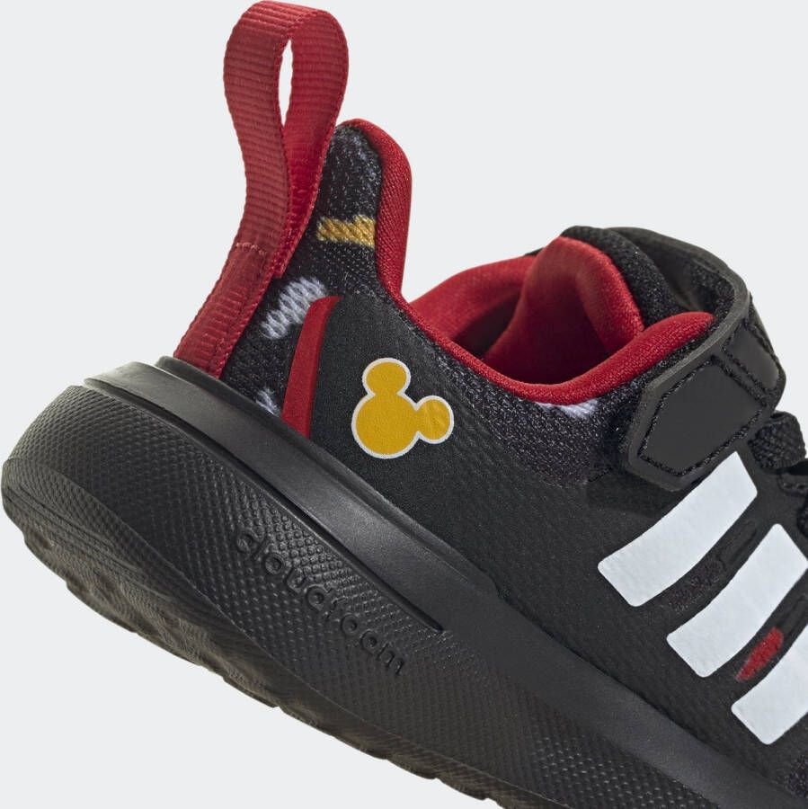 Adidas Sportswear x Disney FortaRun 2.0 Mickey Cloudfoam Sport Running Schoenen met Elastische Veters en Klittenband Kinderen Zwart