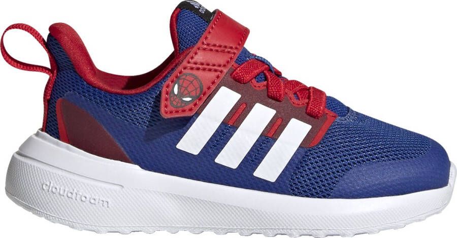 adidas Sportswear x Marvel FortaRun 2.0 Spider-Man Cloudfoam Schoenen met Elastische Veters en Klittenband Kinderen Blauw