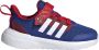 Adidas Sportswear x Marvel FortaRun 2.0 Spider-Man Cloudfoam Sport Running Schoenen met Elastische Veters en Klittenband Kinderen Blauw - Thumbnail 4