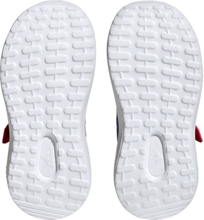 Adidas Sportswear x Marvel FortaRun 2.0 Spider-Man Cloudfoam Sport Running Schoenen met Elastische Veters en Klittenband Kinderen Blauw