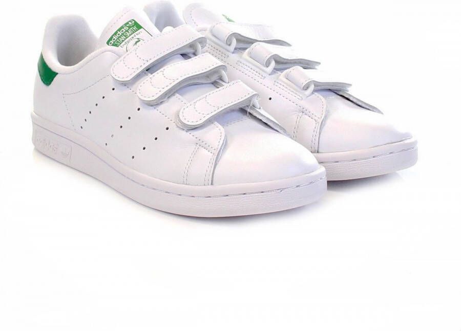 Adidas Witte Sneakers Hoogwaardig Leer Comfortabele Stoffen Voering Duurzame Rubberen Zool Wit Unisex - Foto 2