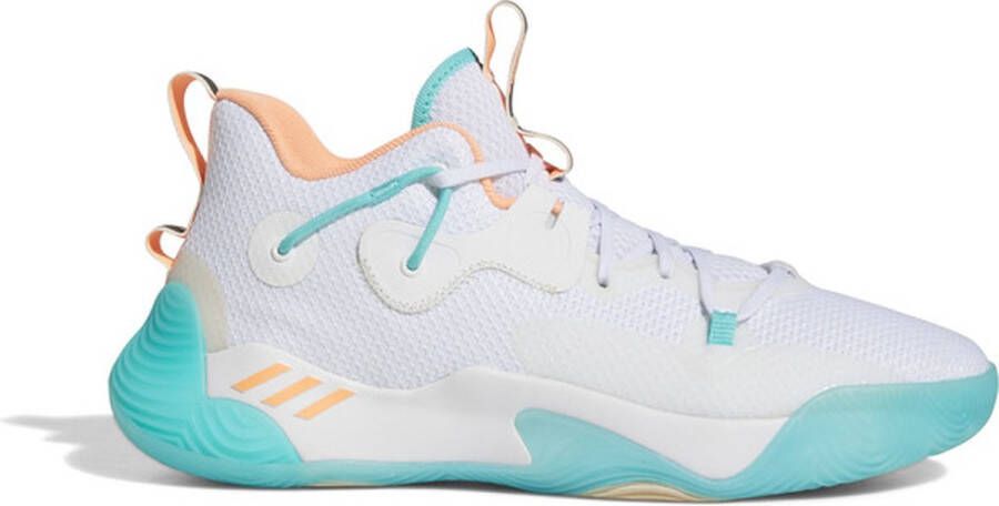 Harden Stepback 3 Ftwwht Beaora Ecrtin Schoenmaat 41 1 3 Basketball Perfor ce Low GW4215