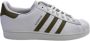 Adidas Originals Superstar sneakers wit olijfgroen - Thumbnail 2