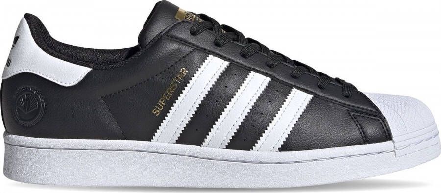 Adidas Originals Superstar Vegan Core Black Cloud White Gold Metallic