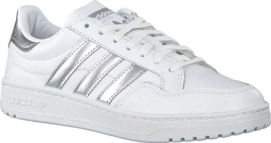 adidas Team Court W Lage sneakers Leren Sneaker Dames Wit