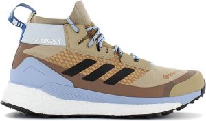 Adidas TERREX Free Hiker Boost GTX Gore-Tex Wandelschoenen Trekking Outdoor Schoenen Beige-Blauw FZ2971