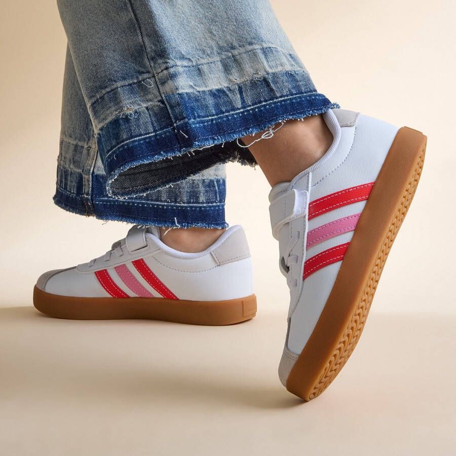 Adidas VL Court 3.0 Sneakers wit Leer Dames