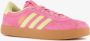 Adidas VL Court Base dames sneakers roze geel - Thumbnail 1