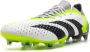Adidas Predator Accuracy.1 Low Gras Voetbalschoenen (FG) Wit Grijs Felgeel Zwart - Thumbnail 1