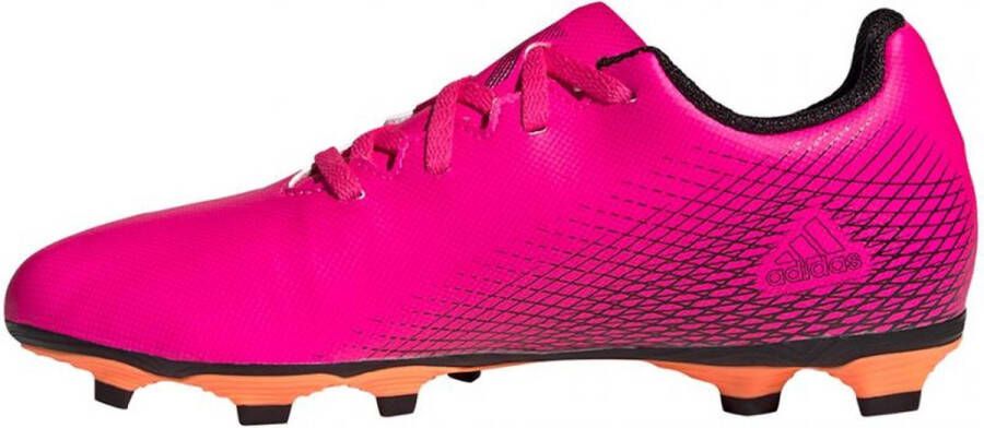 Adidas X Ghosted.4 Gras Kunstgras Voetbalschoenen (FxG) Roze Zwart Oranje