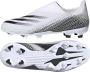 Adidas Kids adidas X GHOSTED.3 LL GRAS VOETBALSCHOENEN(FG)Kids Wit Zwart Zilver - Thumbnail 2