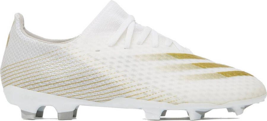 Adidas Performance X Ghosted.3 FG Sr. voetbalschoenen wit goud