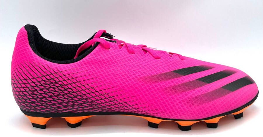 Adidas X Ghosted.4 Gras Kunstgras Voetbalschoenen (FxG) Roze Zwart Oranje