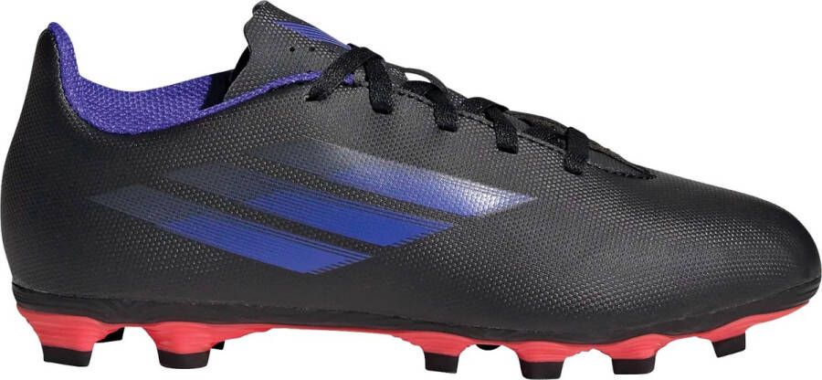 Adidas X Speedflow.4 Flexible Ground Voetbalschoenen Core Black Sonic Ink Solar Yellow Kind