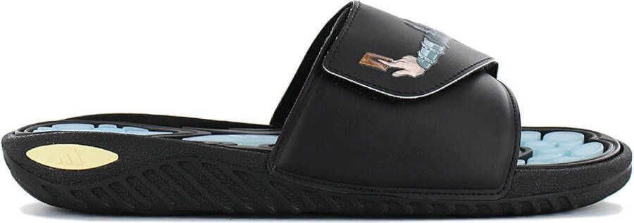 Adidas x YU-GI-OH Reptossage Slides Sandalen Zwemschoentjes Zwart HQ4276