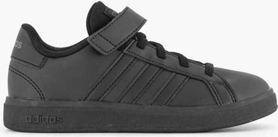 Adidas Core adidas Sportswear Grand Court Schoenen met Elastische Veters en Klittenband Kinderen Zwart - Foto 4