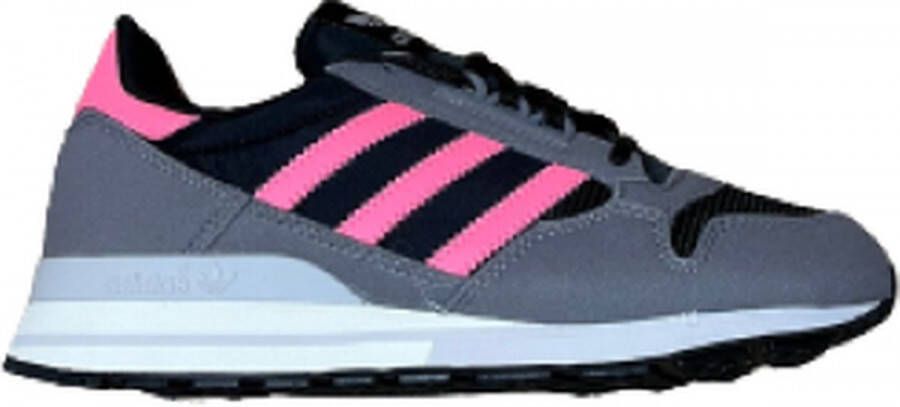 Adidas Originals ZX 500 sneakers lichtgrijs roodroze zwart