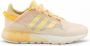 Adidas Originals ZX 2K Boost Pure Schoenen Wonder White Orange Tint Solar Gold Dames - Thumbnail 1