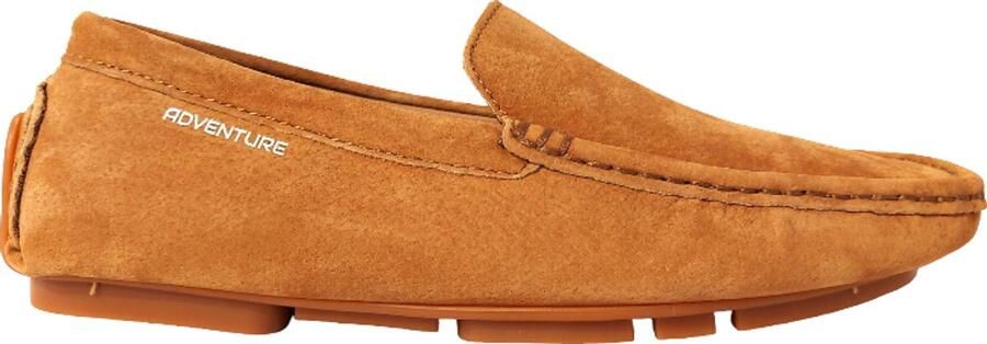 Adventure Instapper Palermo Lichtbruin Suede Leer High Soft Insole