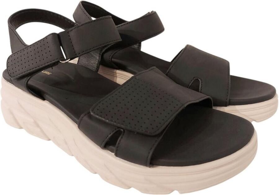 Adventure Shoes Sandalen Faro Zwart