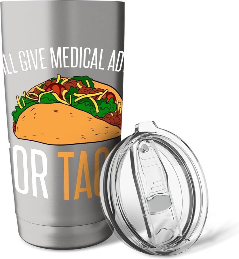 Advies voor Tacos I Grappige Tacos Dubbelwandige Thermobeker