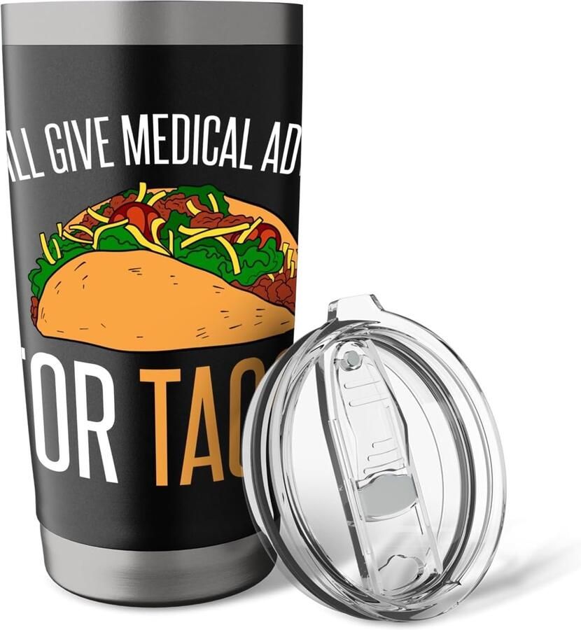 Advies voor Tacos I Grappige Tacos Dubbelwandige Thermobeker