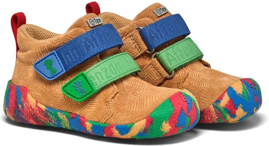 Affenzahn Kid's Lauflerner Übergangsschuh Leder Talky Barefootschoenen meerkleurig