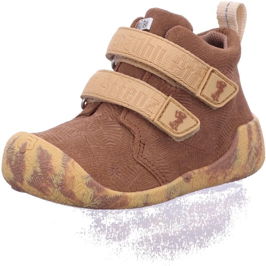 Affenzahn Kid's Lauflerner Übergangsschuh Leder Talky Barefootschoenen bruin