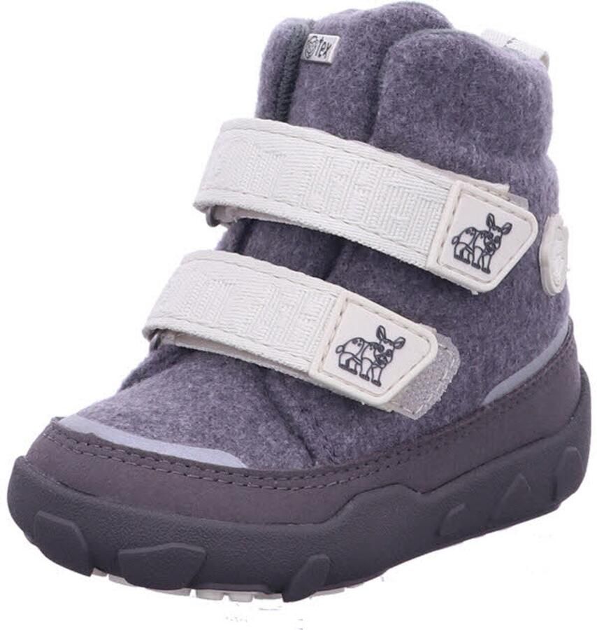 Affenzahn Kid's Mid Boot Wool Comfy Winterschoenen grijs